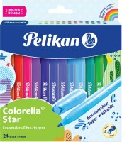 PELIKAN Filzstifte Colorella 7814515 star, 24er Kartonetui, Kein