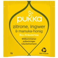 PUKKA Lemon, Ginger, Manuka-Honey 4091010 Bio Kräutertee 20