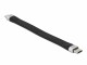 DeLock USB 2.0-Flachkabel USB C - Micro-USB B 0.135