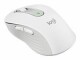 Logitech Maus Signature M650 L left Weiss, Maus-Typ: Mobile