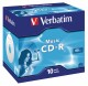 VERBATIM  CD-R    Jewel      80MIN/700MB - 43365     52x     Audio           10 Pcs