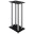 Bild 3 vidaXL Lautsprecher-Ständer 2 Stk. Schwarz & Silbern Hartglas 4 Säulen