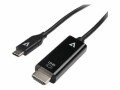 V7 Videoseven V7 - Câble vidéo/audio - USB-C mâle pour HDMI mâle - 1 m - noir