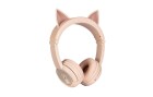 BuddyPhones Kinderkopfhörer Play Ears+ Katze Rosa, Sprache