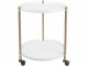 Leitmotiv Bartrolley Thrill 42.5 x 52 cm, Gold/Weiss, Bewusste