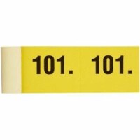 SIMPLEX   SIMPLEX Garderobenblock 201-300 13085 gelb 100 Blatt