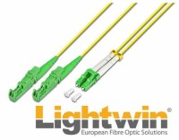 Lightwin LWL-Patchkabel E2000/APC-LC/APC, Singlemode, Duplex, 2m