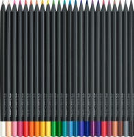 FABER-CASTELL Farbstifte Black Edition 116424 neon Farben ass. 24