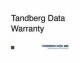 Tandberg Data Tandberg Data Onsite Warranty
