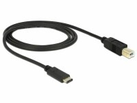 DeLock USB2.0 Kabel, C - B, 2m, SW Typ
