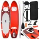 vidaXL SUP-Board-Set Aufblasbar Rot 330x76x10 cm