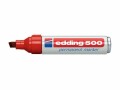 edding Permanent-Marker 500 Rot, Strichstärke: 7 mm, 2 mm