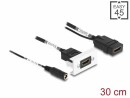 DeLock Adapter Easy45 4K60Hz HDMI-A - HDMI-A/Strombuchse
