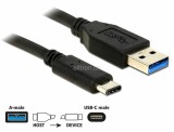 DeLock Delock USB3.1 Kabel 50cm, schwarz, A-Stecker
