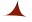 Bild 1 Sonnensegel Dreieck 3 x 3 x 3 m rot
