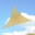 Bild 1 Sonnensegel Polyester Dreieck 3.6 x 3.6 x 3.6 m beige