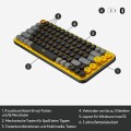 Logitech Tastatur POP Keys Blast Yellow, Tastatur Typ: Mobile