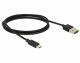 DeLock Easy USB2.0 Kabel, A - MicroB, 1m, SW