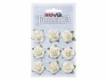 HobbyFun Streudeko Florella 9 Stück, Creme, Motiv: Blume, Material