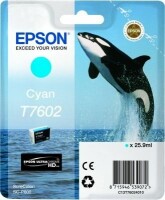 Epson Tintenpatrone cyan T760240 SureColor P 600 25,9ml, Kein