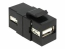 DeLock Delock Keystone Modul: USB2.0, Buchse-Buchse,