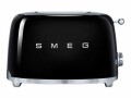 SMEG "SMEG Toaster (TSF01BLEU) black Schwarz (TSF01BLEU)