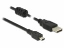 DeLock USB 2.0-Kabel mit Ferritkern USB A - Mini-USB