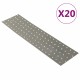 vidaXL Lochplatten 20 Stk. 2 mm 400x100 mm Verzinkter Stahl