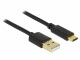 DeLock USB 2.0-Kabel A - C 3m, Ausrichtung