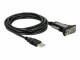 DeLock Serial-Adapter USB-A zu RS-232 DB9, 3m, Datenanschluss