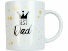 Könitz Kaffeetasse Best Dad 300 ml, 1 Stück, Weiss