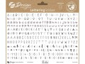 Z-Design Motivsticker A5 Lettering Buchstaben, Zahlen, 648