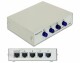 DeLock LAN-Switchbox RJ-45 4 Port, 100Mbps, Bedienungsart: Tasten