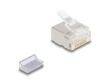 DeLock Stecker RJ45, Cat.6A 100 Stück, Transparent