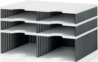 STYROBOX Schubladenbox Duo grau/schwarz 268-2022211.98 6 Fächer
