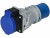 Bild 2 maxCAMP Adapterstecker CEE16/3 - T23, Blau/Grau, Detailfarbe: Grau