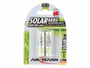 Ansmann Akku 2x AA 800 mAh für Solaranwendungen, Spannung
