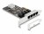 Bild 5 DeLock Netzwerkkarte 4x RJ45 1Gbps, PCI-Express x4