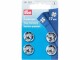 Prym Druckknöpfe Ø 17 mm, Silber, 4 Stück