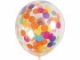 Creativ Company Luftballon Konfetti Mehrfarbig, Packungsgrösse: 4 Stück