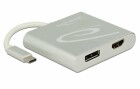 DeLock Multiadapter 4K, 30 Hz USB Type-C - HDMI/DisplayPort