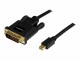 StarTech.com - 3 ft Mini DisplayPort to DVI Adapter Cable - Mini DP to DVI Video Converter - MDP to DVI Cable for Mac / PC 1920x1200 - Black (MDP2DVIMM3B)