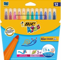 BIC       BIC Fasermaler Kid XL 4,5mm 8289663 12 Farben, Etui