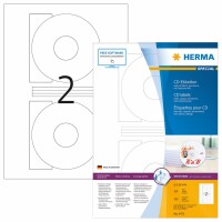 HERMA     HERMA CD-Etiketten 4471 4471 116mm 200Stk. 100 B., Kein