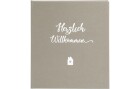 Goldbuch Gästebuch Herzlich Willkommen 23 x 25 cm, 176