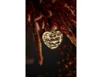 Sirius Weihnachtskugel Sweet Christmas Herz, Ø 10 cm, Transparent