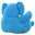 Image 2 vidaXL éléphant en peluche Bleu