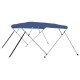 vidaXL 4-Bow Bimini Top Blau 243x180x137 cm