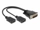 Bild 1 DeLock Y-Kabel DMS-59 - HDMI, Kabeltyp: Y-Kabel, Videoanschluss