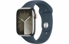 Apple Watch Series 9 45 mm LTE Silber Sport